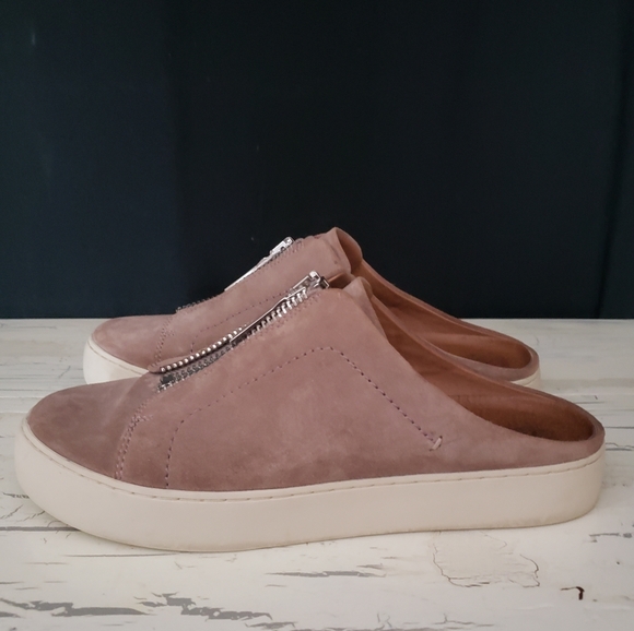Frye 'Lena' Zip Mule Sneaker in Dusty Rose - Women's size 9 M - Picture 3 of 11